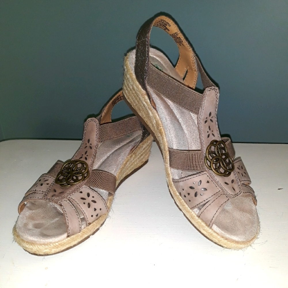 Boho Wedge Heel Open Toe Sandles 9M